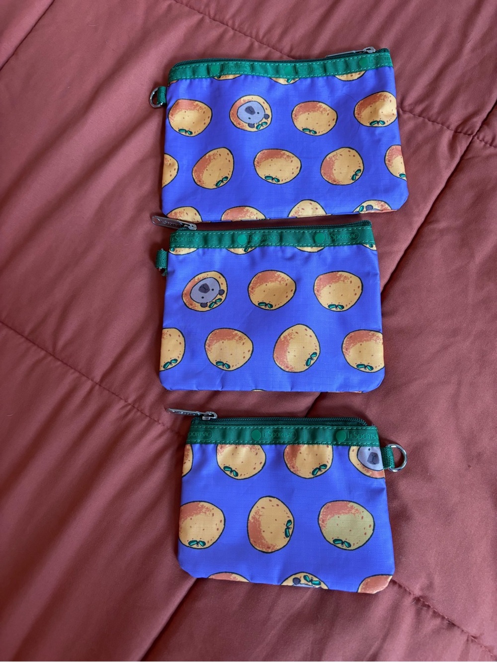 LeSportsac capybara pouch set